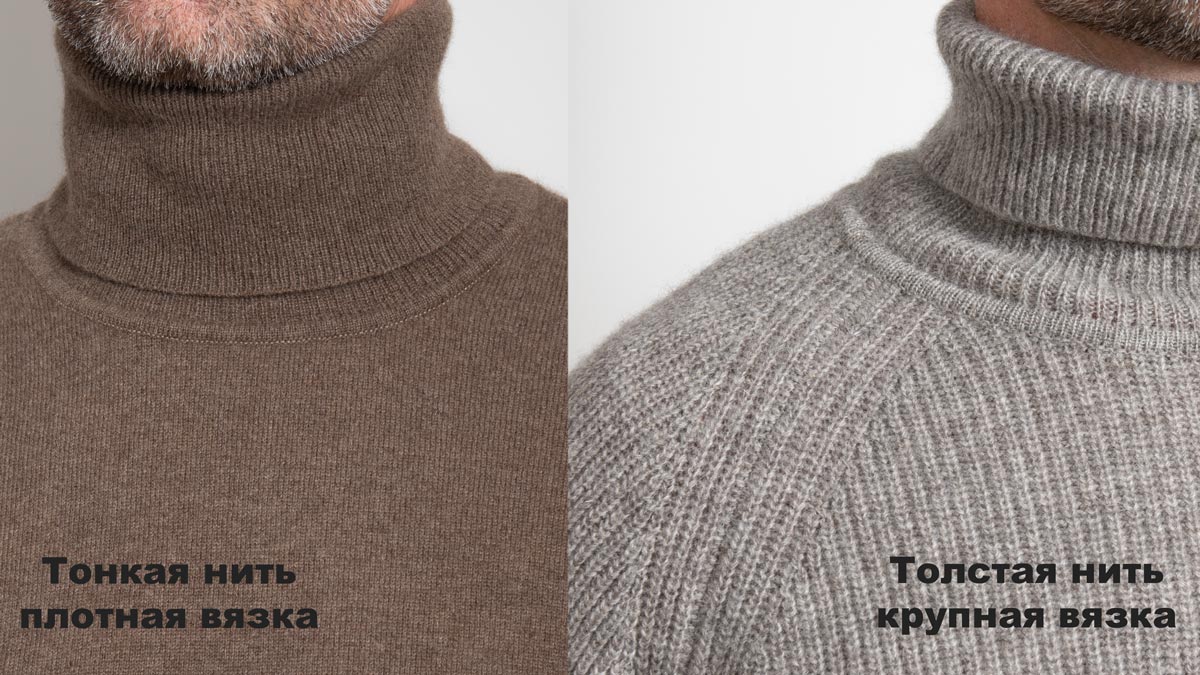 Плотность вязки шерстяного свитера
