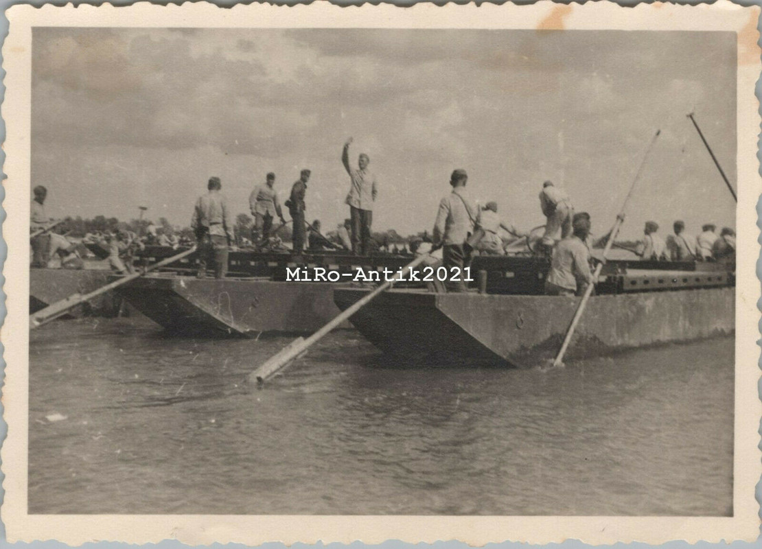 5 x Foto, Wk2, Pion. Batl. 29 Hann Münden, Pionier Brücken Test mit Lkw3