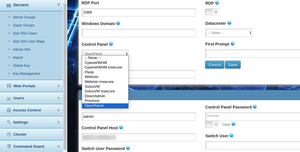 ezelogin_add_server_openpanel