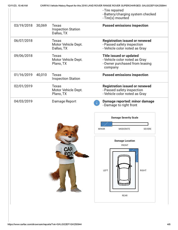 CARFAX Vehicle History Report for this 2016 LAND ROVER RANGE ROVER SUPERCHARGED_ SALGS2EF1GA250944-p