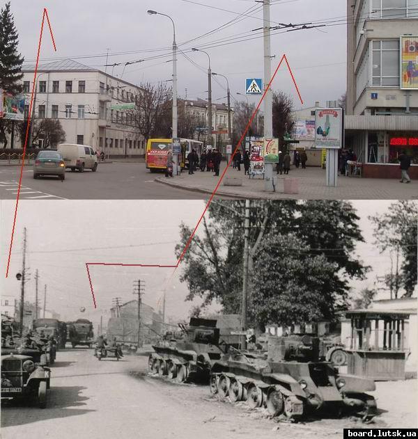Broken BT-7_16a2. Луцк, район Театральной площади
