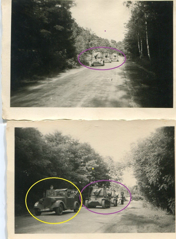 2x WW II Deutsche Panzer Jäger Tanks Kolonne