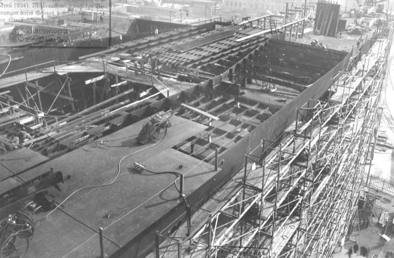 Construcción en Kiel, 1938