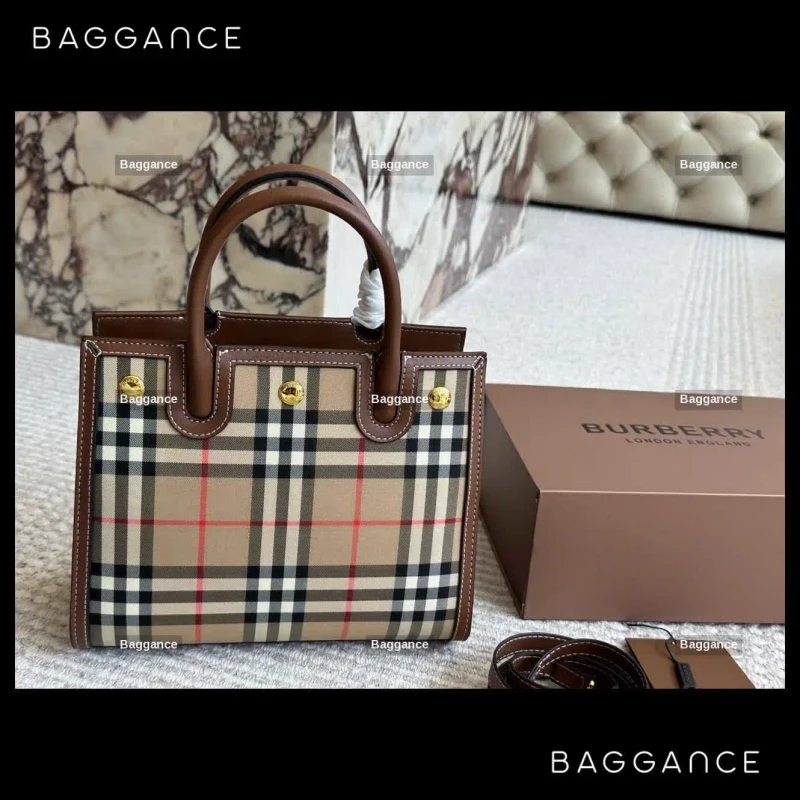 Burberry Title Bag Chic Vintage Full Box Size 27cm - EVBRFW-07