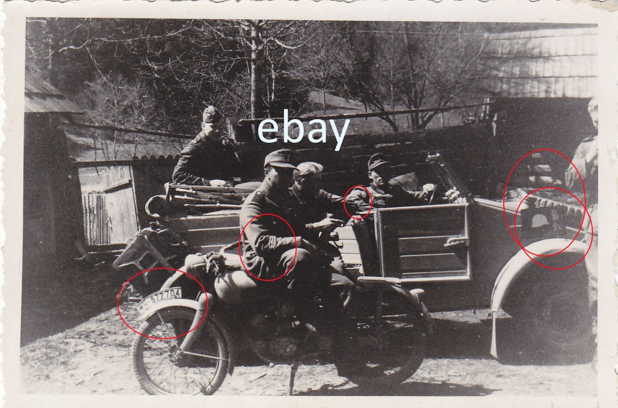 VW Volkswagen Kübelwagen Truppenabz. Stahlhelm G