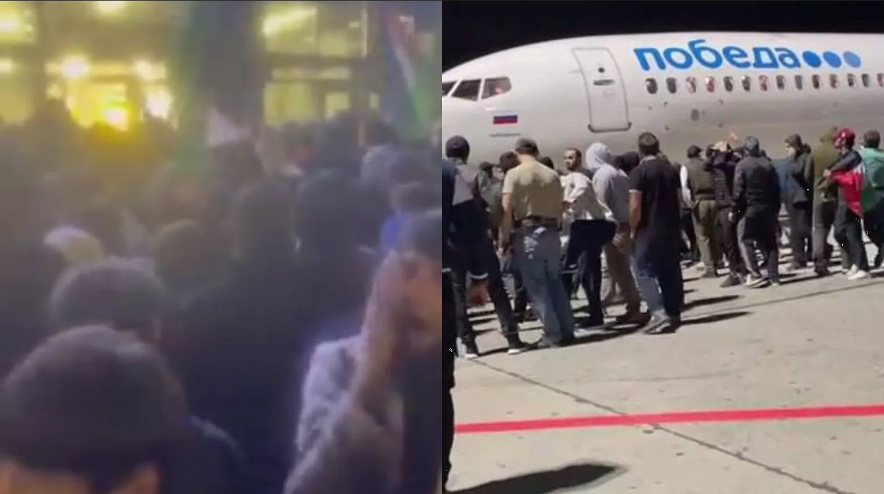 Aeropuerto en Rusia cierra temporalmente por manifestantes, querían atacar avión