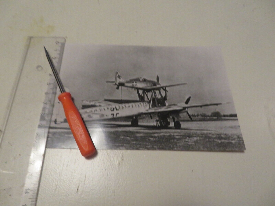 REPRO Foto Junkers Ju 88 Kampf Flugzeug - Focke Wulf FW 190A-8 Mistel