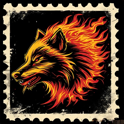 Postal-stamp-style-art-of-a-fl-24