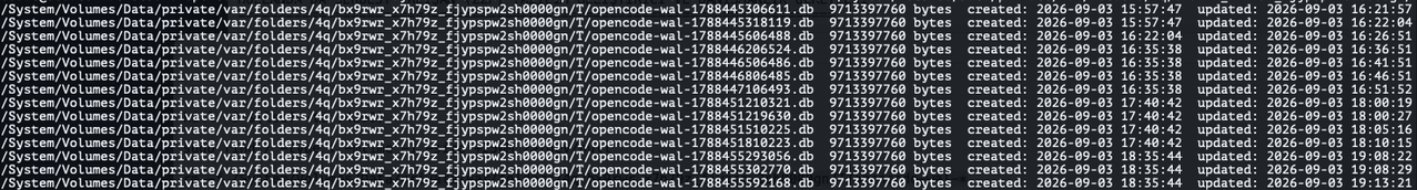opencode wal 2