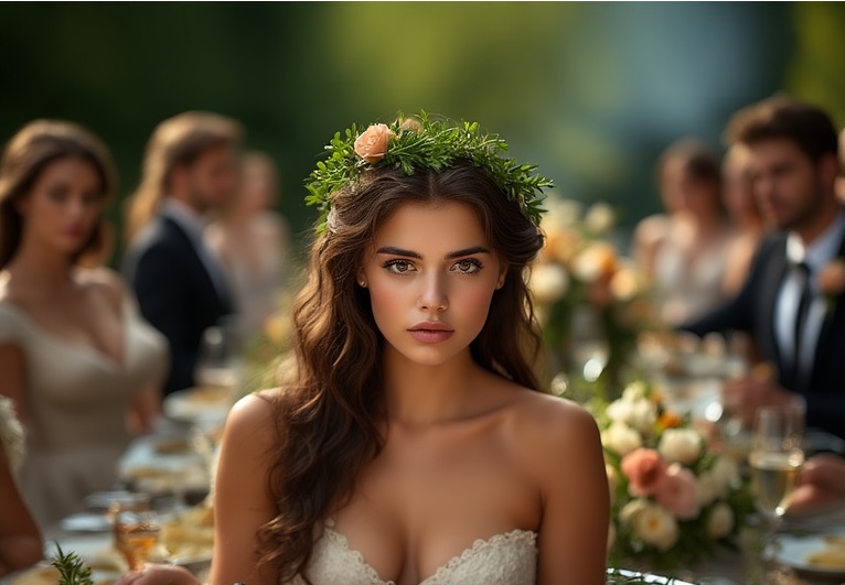 Garden Wedding Brown hair 0 04