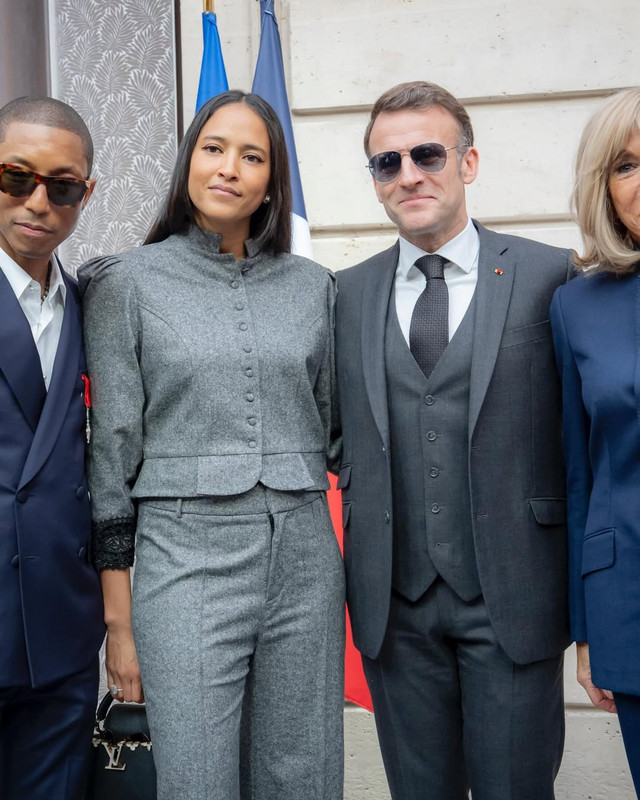 EXCLUSIVE Very legendary French President Macron just named Pharrell la Légion d honneur (Knig (4)