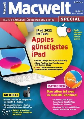 Cover: Macwelt Special Magazin No 11 November 2022