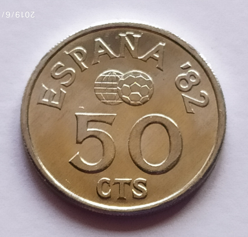 Juan Carlos I 50 Céntimos 1980-80 Estrella empastada rev