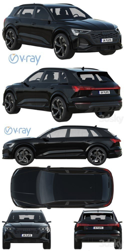 Audi SQ8 e-tron 3D Model