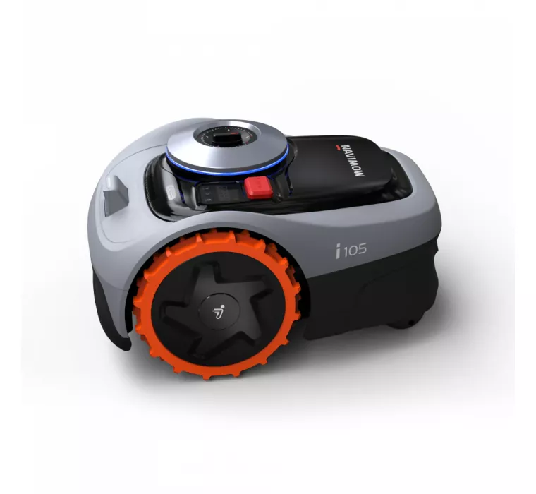 Navimow - Robot tagliaerba i105E, copertura 500mq, senza cavo perimetrale, mappatura assistita attivata da IA, connettivit√† iot, aree di taglio perso
