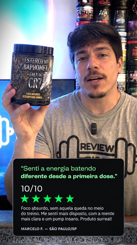 Avaliação de cliente Marcelo