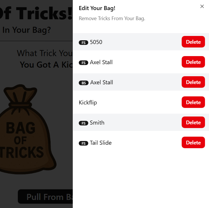 Bag Of Tricks - Edit Bag