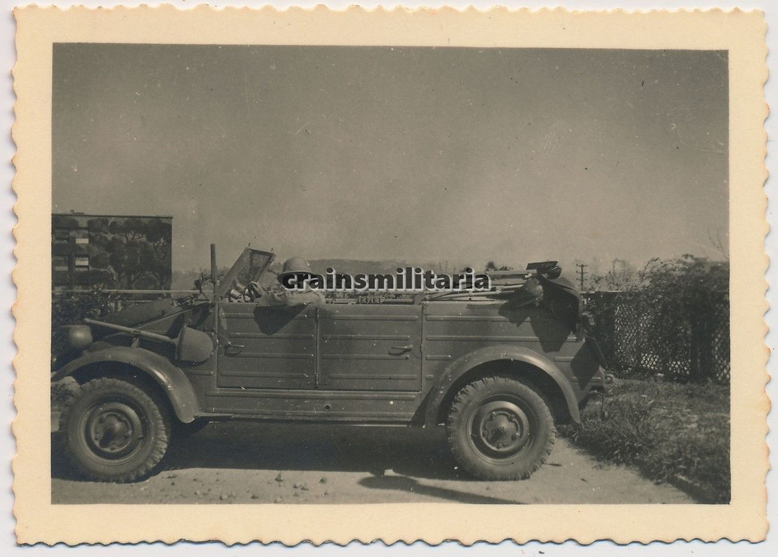 Orig. Foto Volkswagen Kübelwagen Typ 82 m. Tarn 