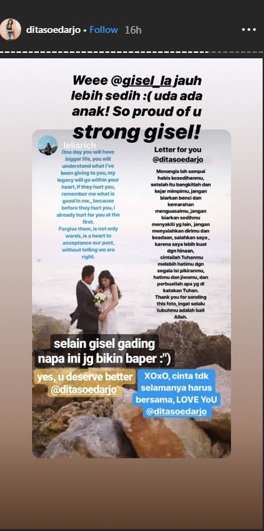 Postingan Dita Soetarjo
