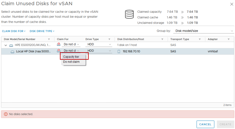 Replace a defective HDD in the vSAN SIVaaS Replace a defective HDD in the vSAN SIVaaS