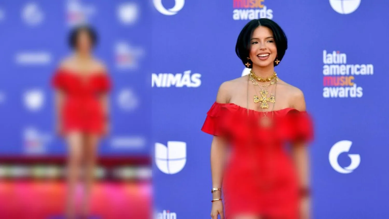 Llaman “básica” a Ángela Aguilar por su vestido sencillo en los Latin AMAs
