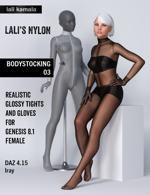 Lali's Bodystocking 03 with Gloves for Genesis 8.1