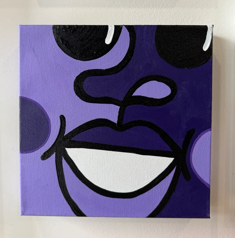 Up Close Purple — Phillip Simpson painting