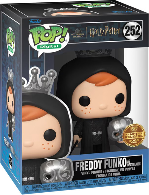 Funko Pop Harry Potter Freddy Funko Redeemable Physical vIRL Digital NFT Crypto Art WAX Card Series 1