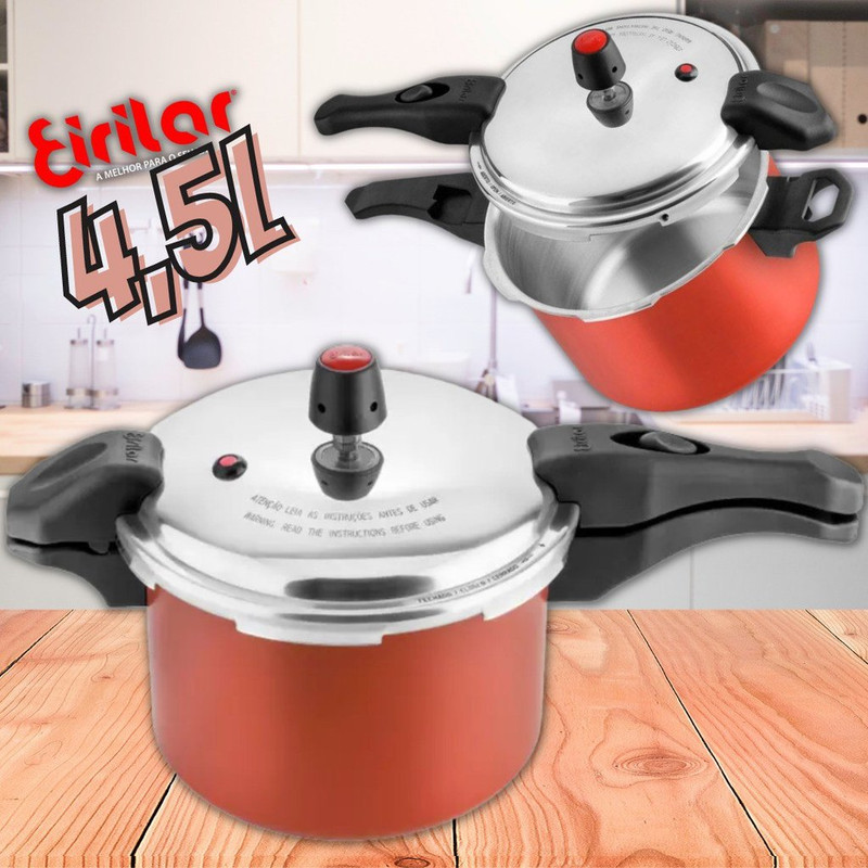 Panela de Pressão Eirilar 4,5L Bordô – 1710