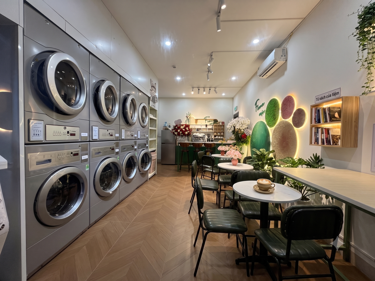 High-end urban cafe interior