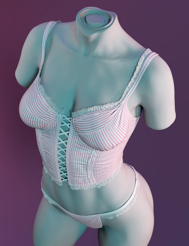 X-Fashion Sweet Underwear Lingerie for Genesis 9