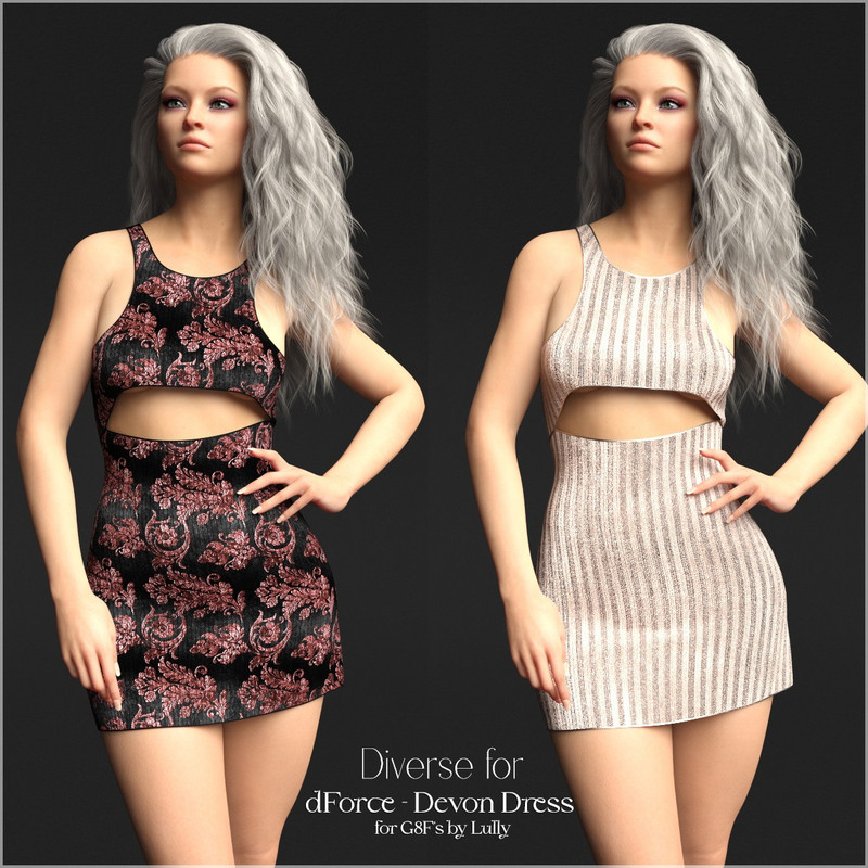 Diverse for dForce – Devon Dress for G8Fs