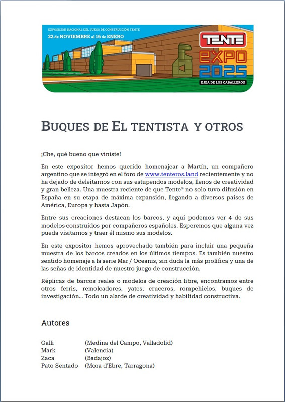 5 Buques de El Tentista y otros