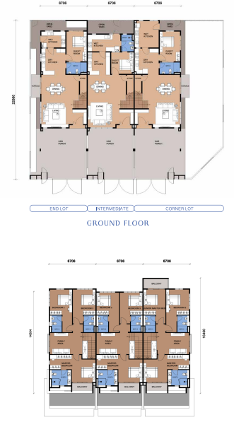 Altora Type A floor plan in Setia Alam, Selangor