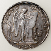 Francia. Escudo de 6 libras "del genio" tipo FRANÇOISE. Convención. 1793. PAS5674