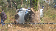 Accident scene near Murdoli village on Goregaon–Kohamara road