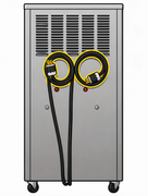 Icon set illustrating the power disconnect safety step