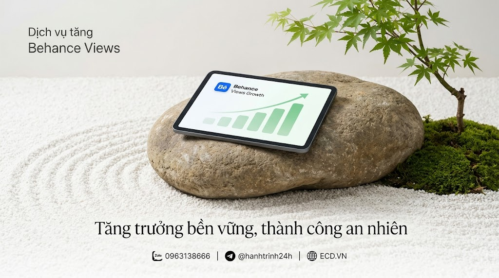 dịch vụ tăng behance views 2025 cho project