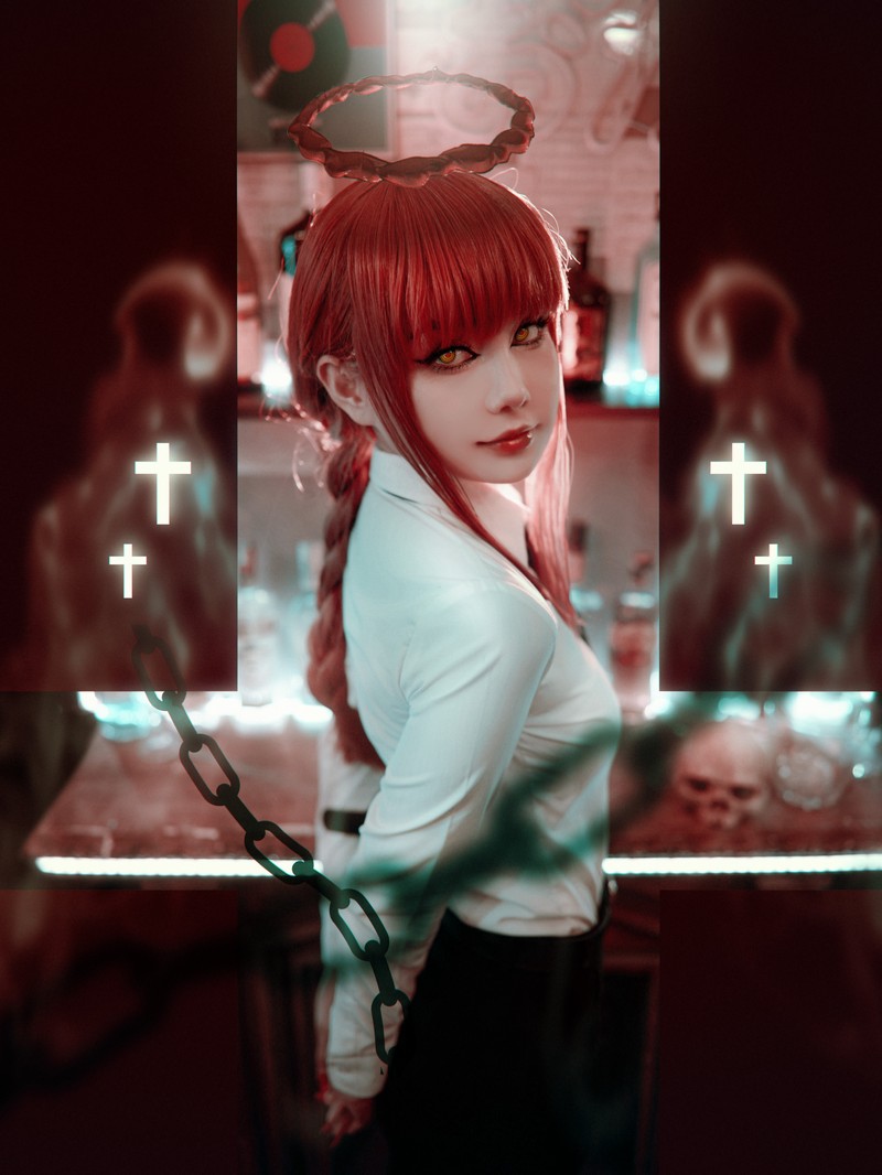 Joyce Lin2x Makima Cosplay Chainsaw Man 写真 47P插图4