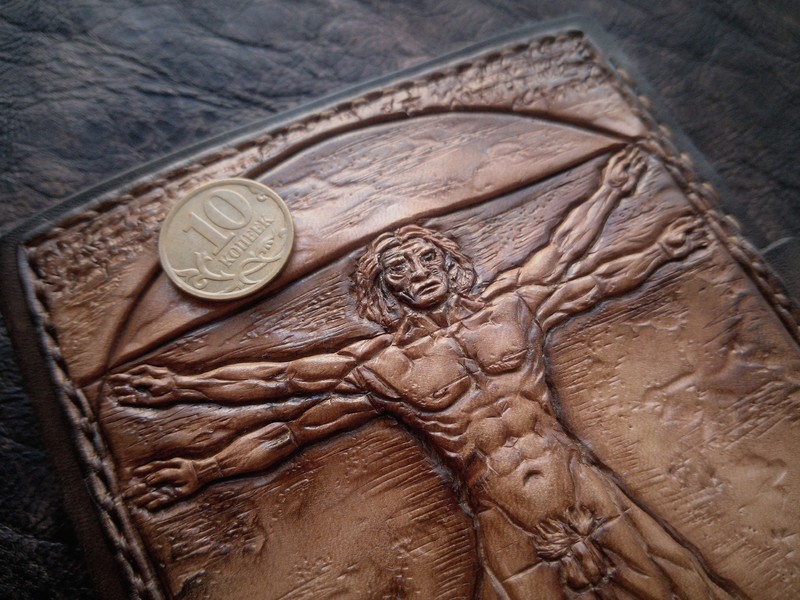 кошелек витрувианский человек4