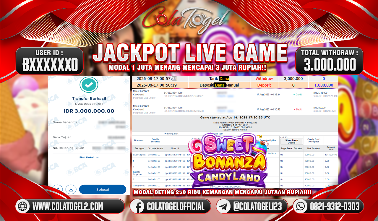 JACKPOT LIVE GAME!!