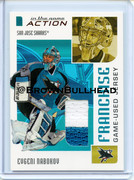 2003-04 ITG Action Jerseys #M-266 [Evgeni Nabokov] [San Jose Sharks] [Franchise] [~100] [swatch=whit