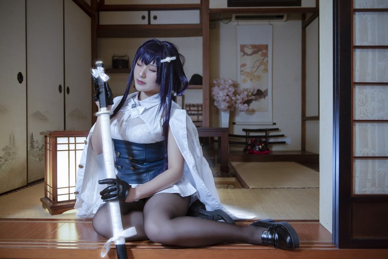柘烟Zuken 吾妻 原皮 Cosplay（Azur Lane Azuma）写真集【23P｜204.3MB】插图3