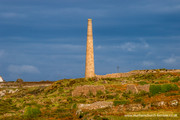 Calciner Chimney at Botallack Mine workings, Cornwall.