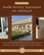 Studio Service Apartment for a Relaxed