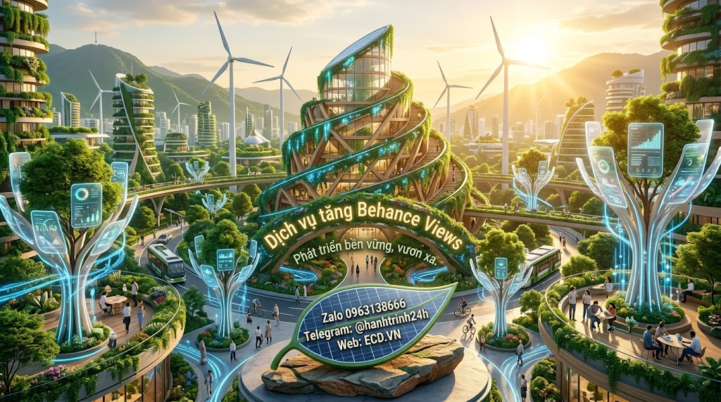 dịch vụ tăng behance views real project behance