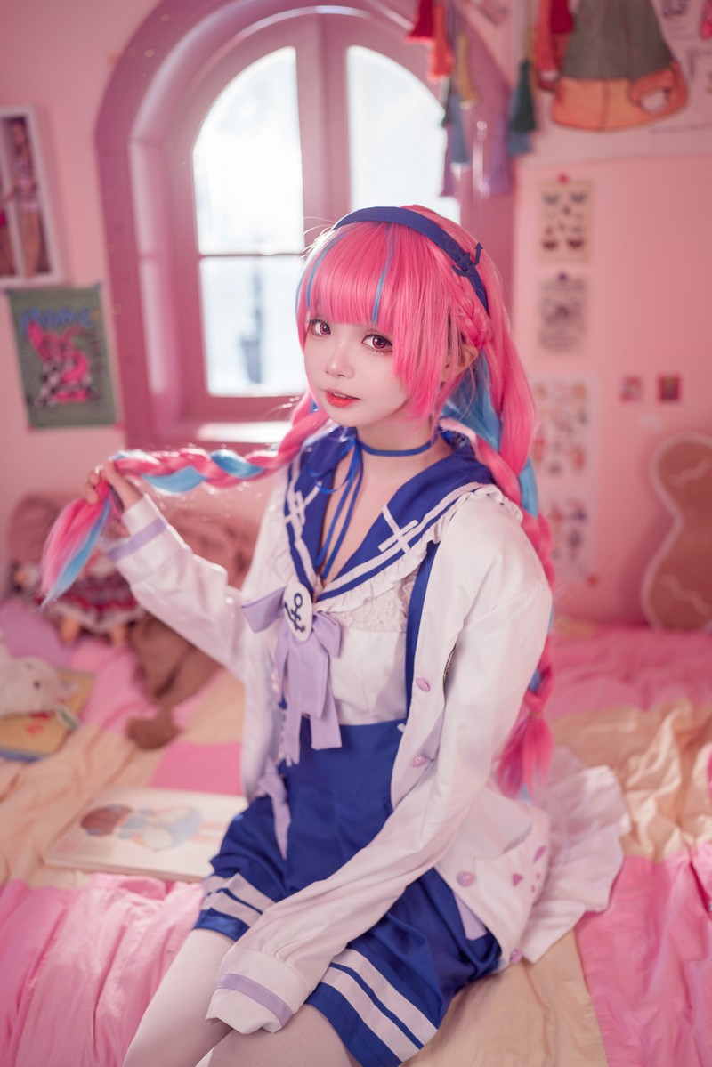 艾西Aiwest 湊阿库娅私服Cosplay写真图集 虚拟主播高清美图 55P (274.4M)插图5