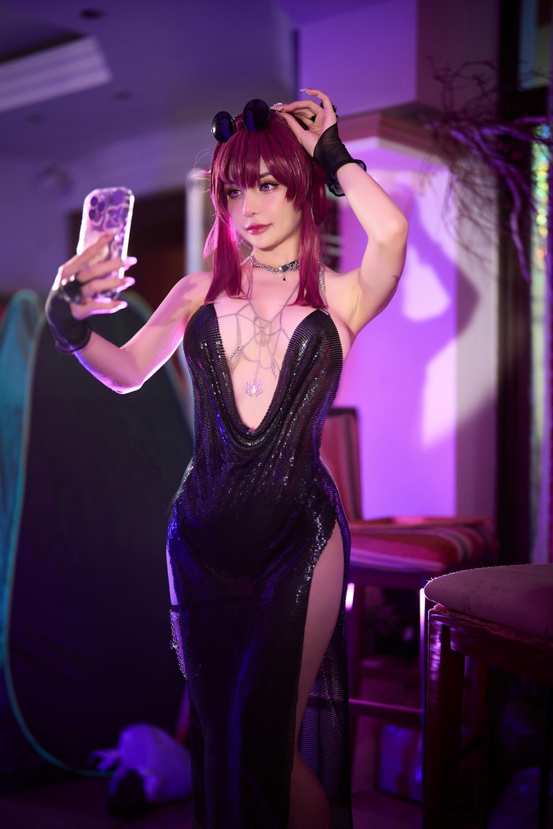 Joyce Lin2x Kafka Bar Night Cosplay Honkai Star Rail 写真 74P插图1