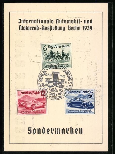 AK Berlin Internationale Automobil und Motorrad Ausstellung 1939