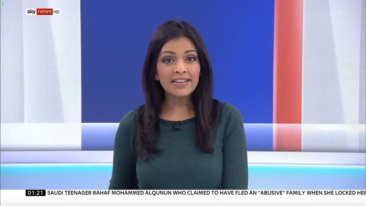 12 January - 01.00.00 - Sky News. News reports on the big storie